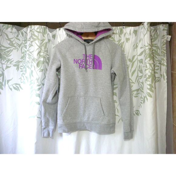 The North Face Tops - The North Face Womens Medium Half Dome Pullover Hoodie Gray/Purple